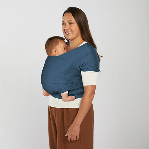 Ergobaby Aura Wrap blue Sustainable wrap in Tencel – reireiab