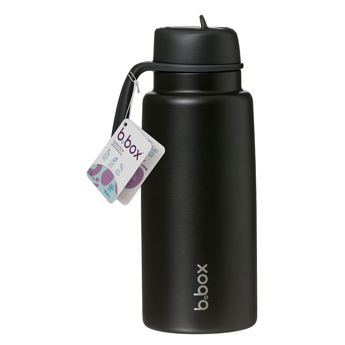 b.box Paket – Isolerad Vattenflaska 1L + Silikonskydd, Deep Space (spara 99 kr)