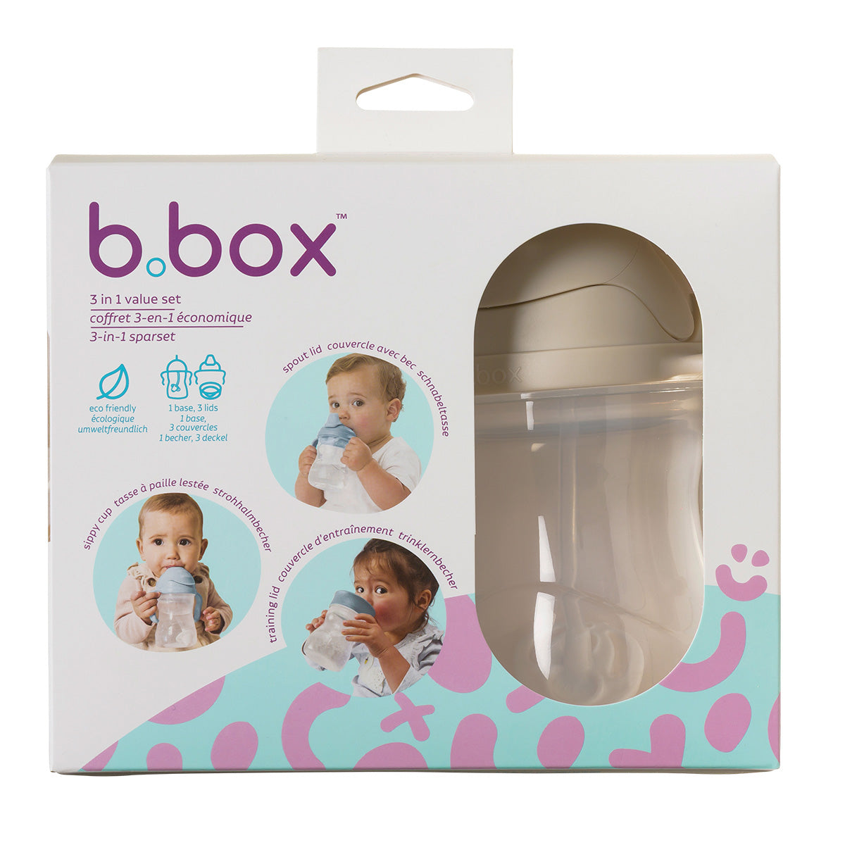 b.box 3-i-1 Muggset, Latte