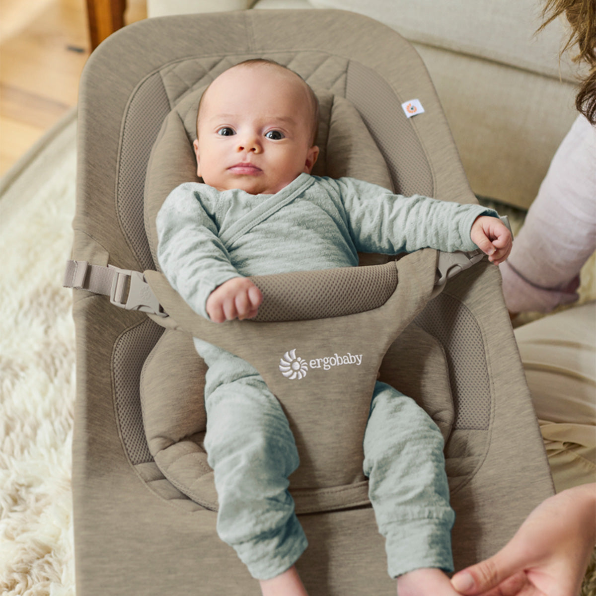 Ergobaby Evolve 3-i-1 vippestol Soft Olive