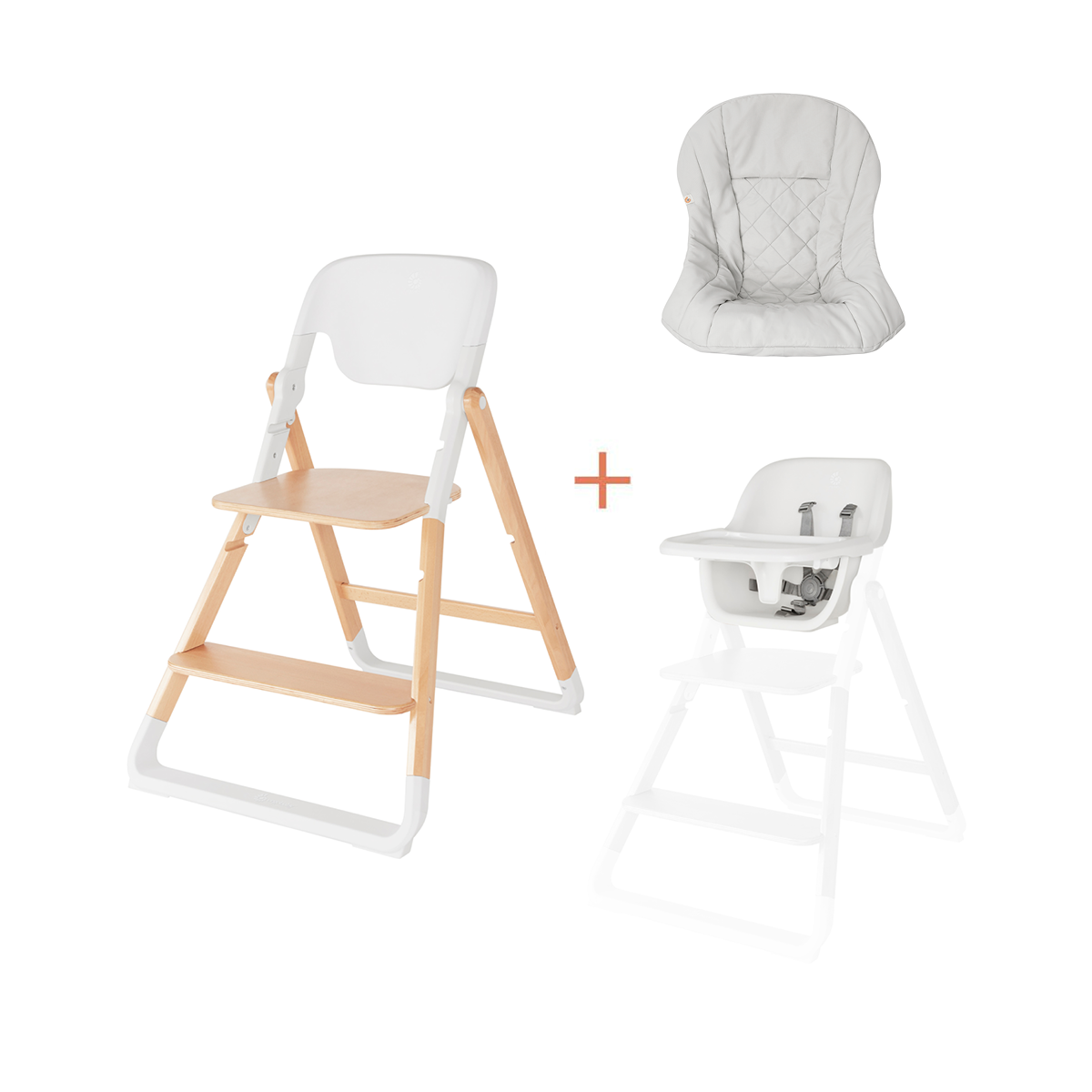 Ergobaby Evolve Højstol + Gratis Pude, Natur
