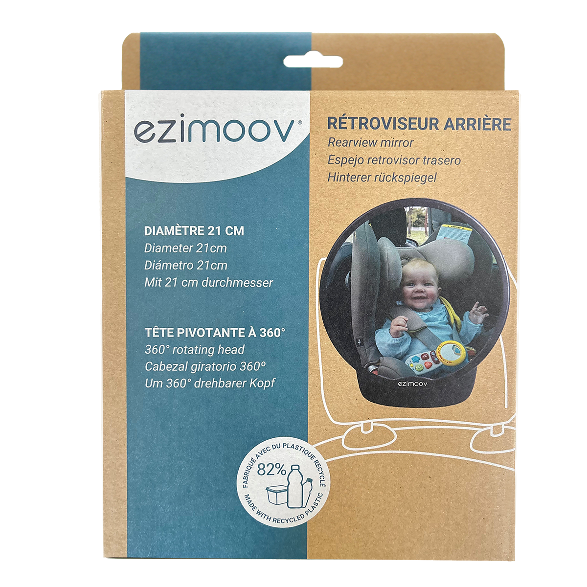 Ezimoov Rund bilspegel
