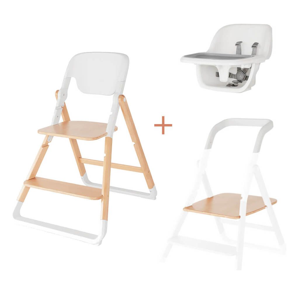 Ergobaby Evolve 3-i-1 Højstol komplet, Natur