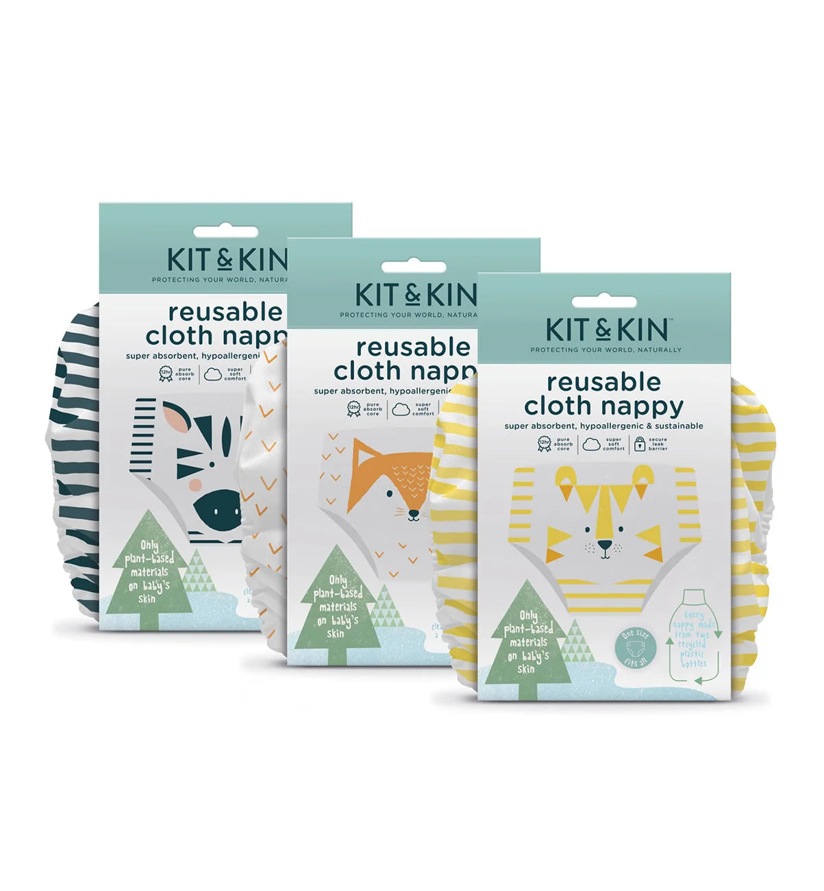 Kit & Kin Stofbleer, 3-pak (spar 248 kr)