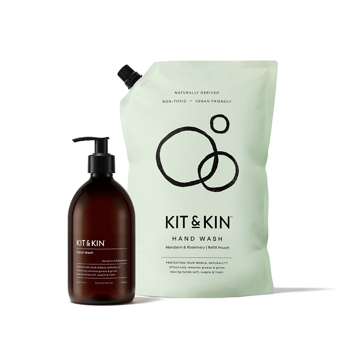 Kit & Kin Handtvål Mandarin & Rosemary, Refill 1000 ml