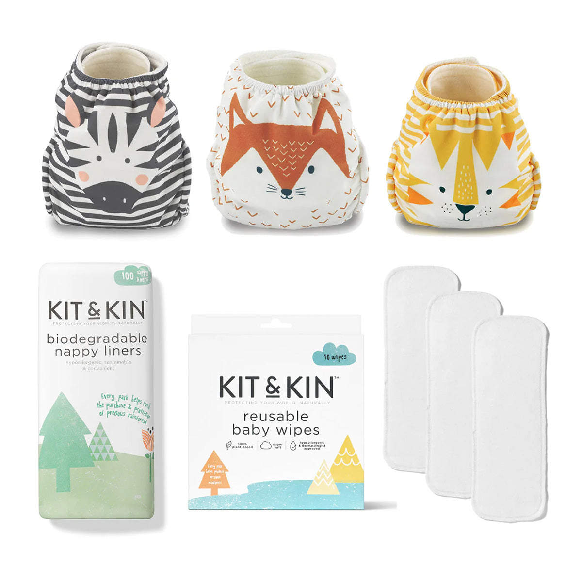 Kit & Kin Startpakke Stofbleer (spar 355 kr)