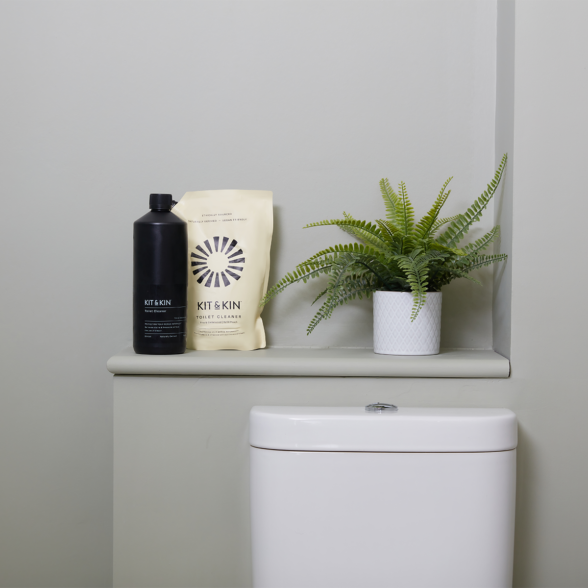 Kit & Kin Toalettrengjøring Furu & Sedertre, 1000 ml