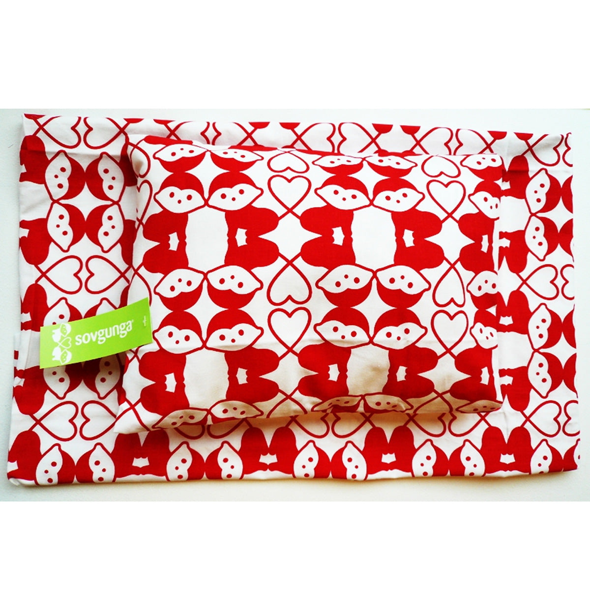 Bedding Set Cradle/Pram (70x80 cm), Monkeys in Love