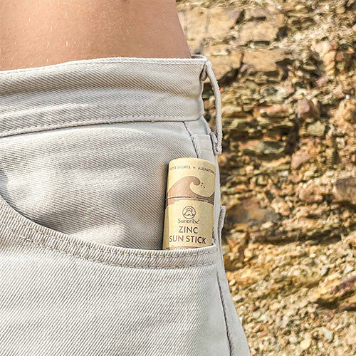Suntribe Ekologisk Mineralbaserad Zinkstift SPF 50 (30 g), Cocoa Tint