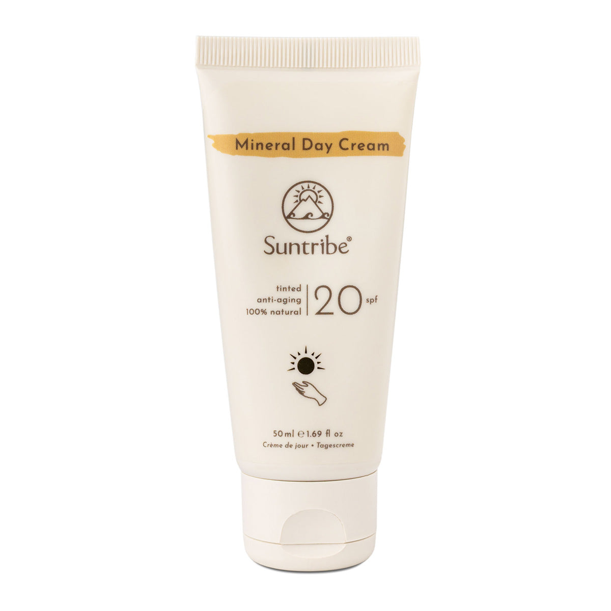 Suntribe dagcreme med naturlige mineraler SPF 20 tonet (40 ml)