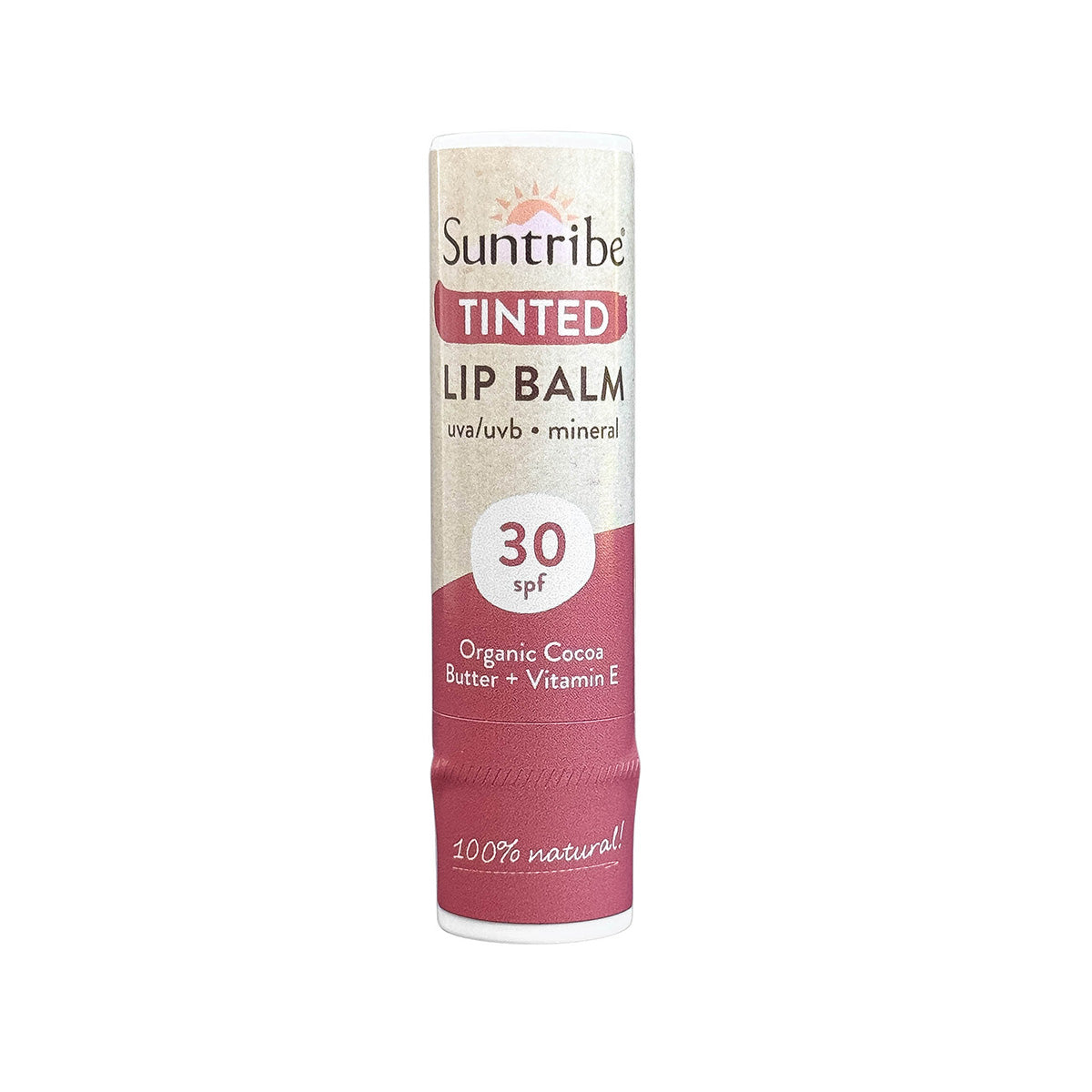 Suntribe Læbepomade med Naturlige Mineraler Tonet SPF30 (5g)