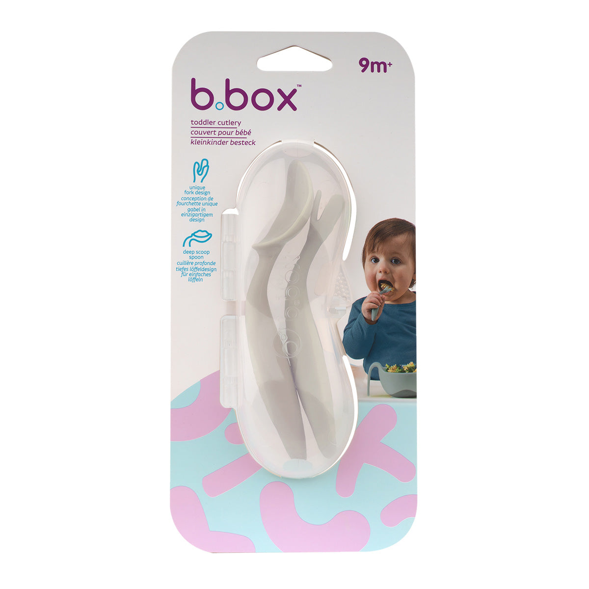 b.box Småbarnsbestick, Latte