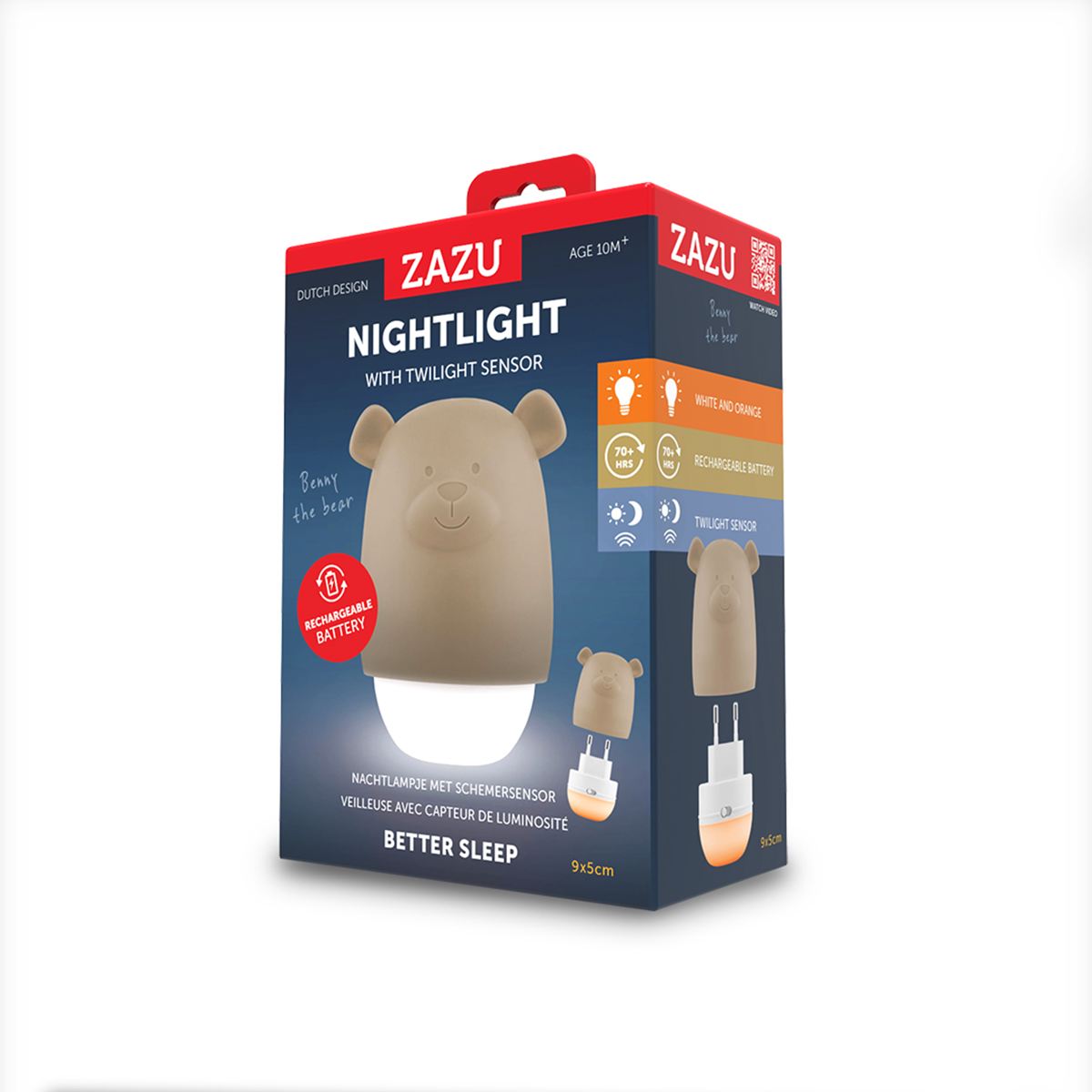 Zazu Nattlampan Benny the Bear, Taupe