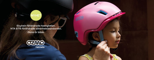 Är din barnhjälm redo för elcykelns fart? Nu lanseras Ozmo i Norden