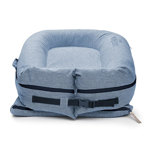 DockATot-Deluxe+ Babynest, Indigo Chambray-reirei