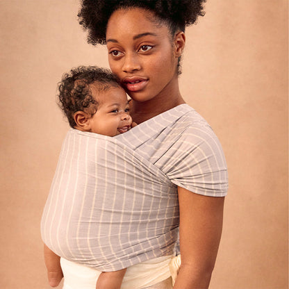 Ergobaby Aura Bärsjal Trikå, Grå Rand