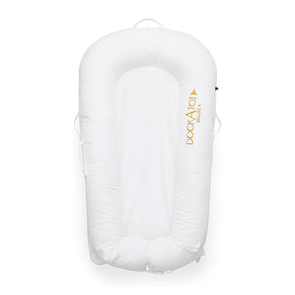 DockATot-Överdrag till Babynest Deluxe+, Pristine White-reirei
