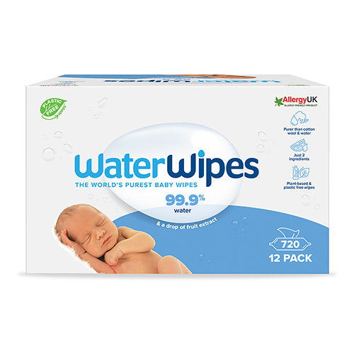 WaterWipes-Plastfri Våtservett 12x60-reirei