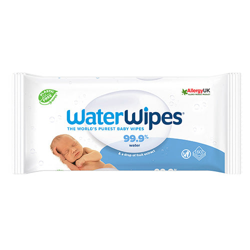 WaterWipes-Plastfri Våtservett 60-reirei