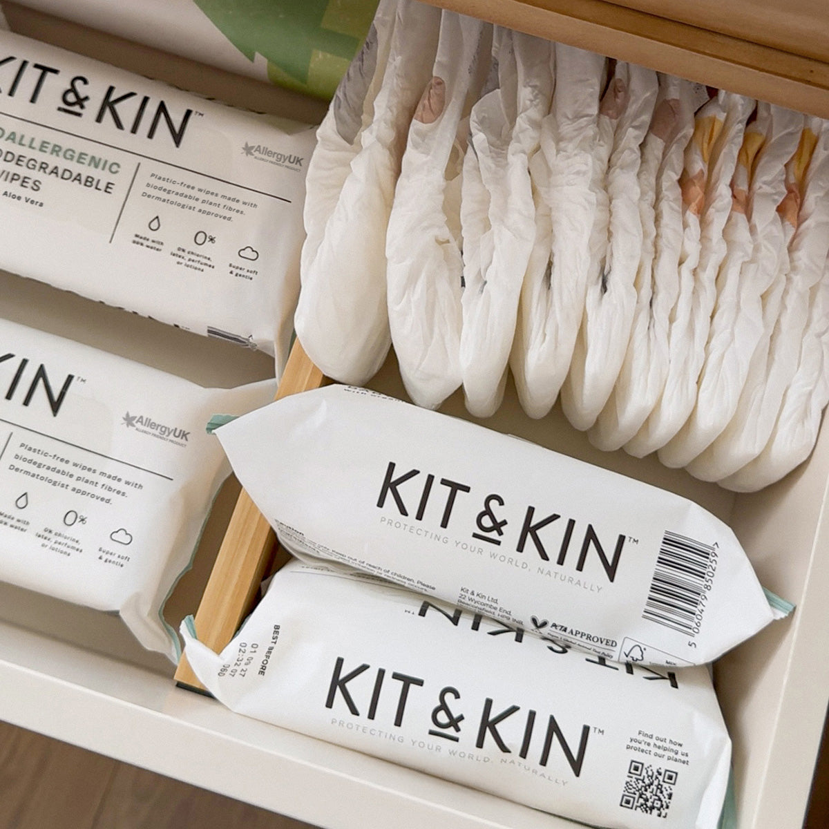 Kit & Kin Våtservetter (60 st)