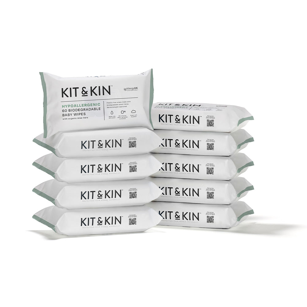 Kit & Kin Vådservietter (10x60 stk)