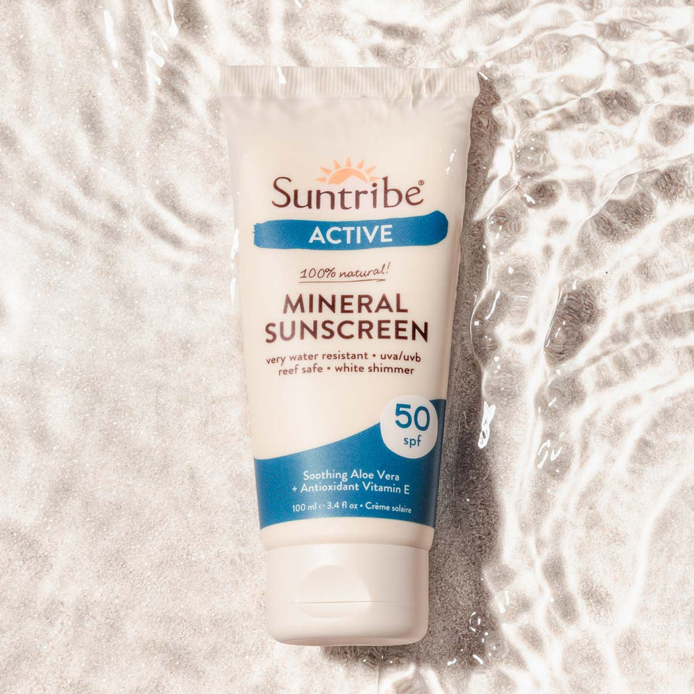Suntribe Økologisk Mineralbaseret Solcreme Aktiv SPF 50 (100 ml)