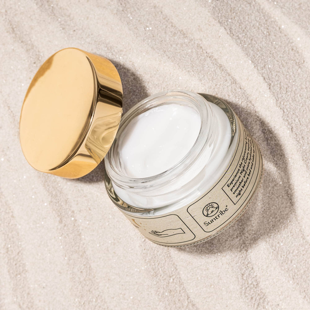 Suntribe Økologisk Natcreme med Hyaluronsyre, Retinol & Niacinamid (50 ml)