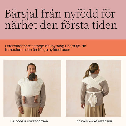 Ergobaby Aura Bärsjal Trikå, Grå Rand