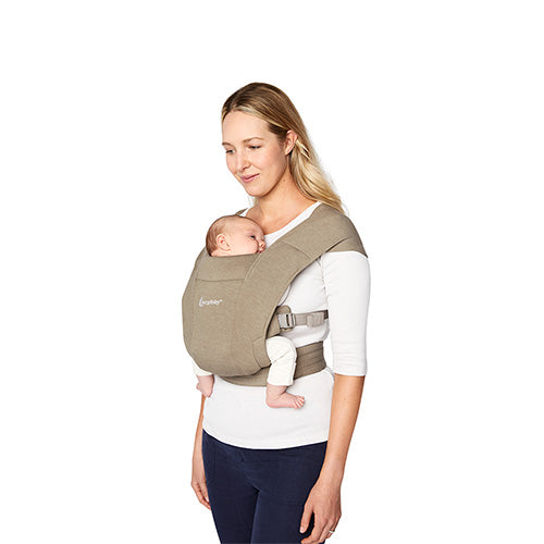 Ergobaby-Embrace Soft Knit, för nyfödd, Soft Olive-reirei
