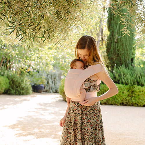 Ergobaby-Embrace Soft Knit, för nyfödd, Blush Pink-reirei
