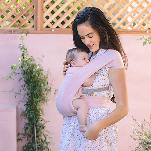 Ergobaby-Embrace Soft Knit, för nyfödd, Blush Pink-reirei
