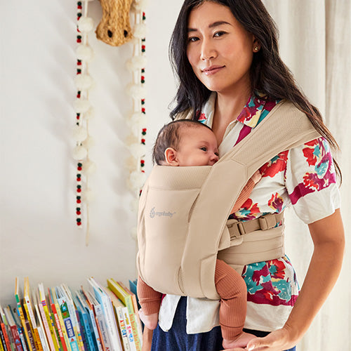 Ergobaby-Embrace Soft Air Mesh, för nyfödd, Cream-reirei