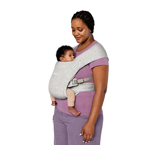 Ergobaby Embrace Soft Knit, for nyfødt, Lys grå