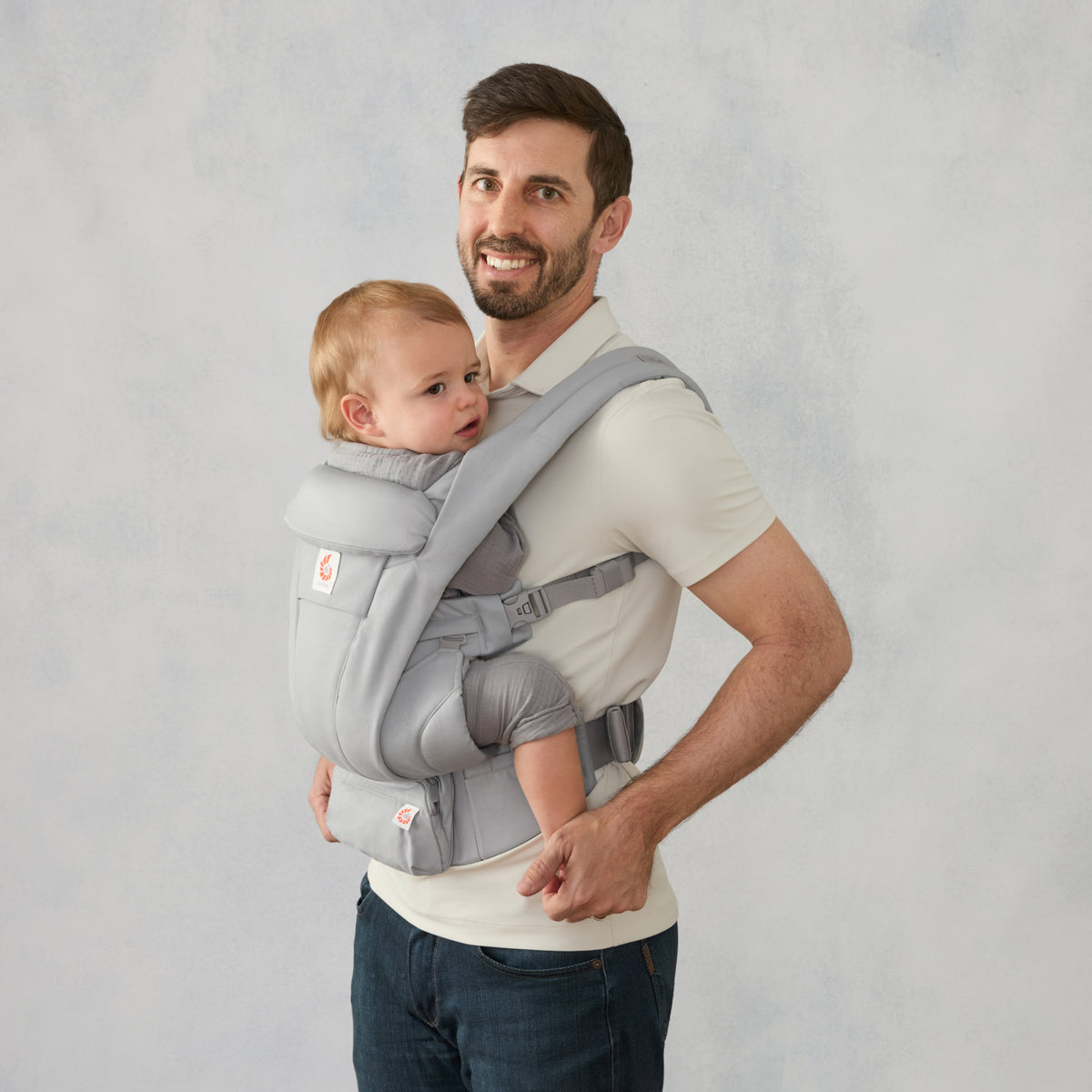Ergobaby Omni Deluxe Bomull, Pearl Grey
