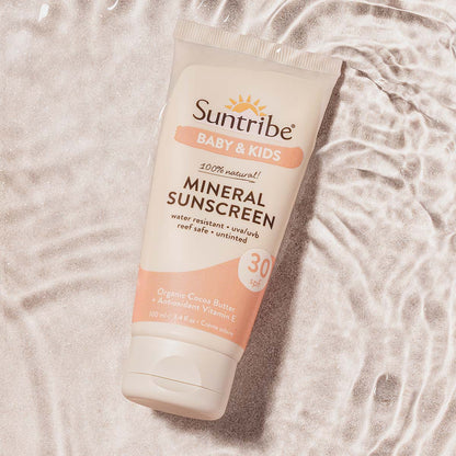 Suntribe Ekologisk Mineralbaserad Solkräm för Baby & Barn SPF 30 (100 ml)