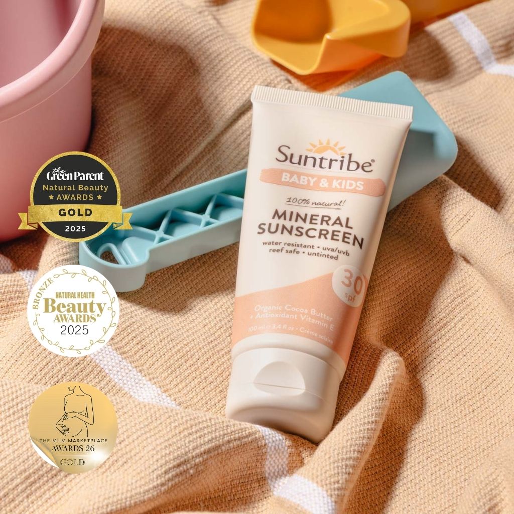 Suntribe Ekologisk Mineralbaserad Solkräm för Baby & Barn SPF 30 (100 ml)