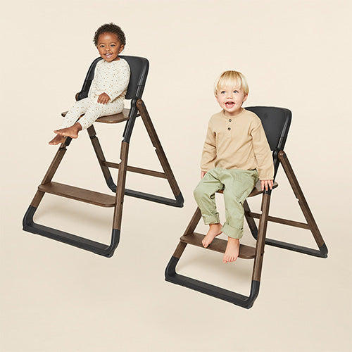 Ergobaby-Evolve 2-i-1 matstol med babyset, Mörk-reirei
