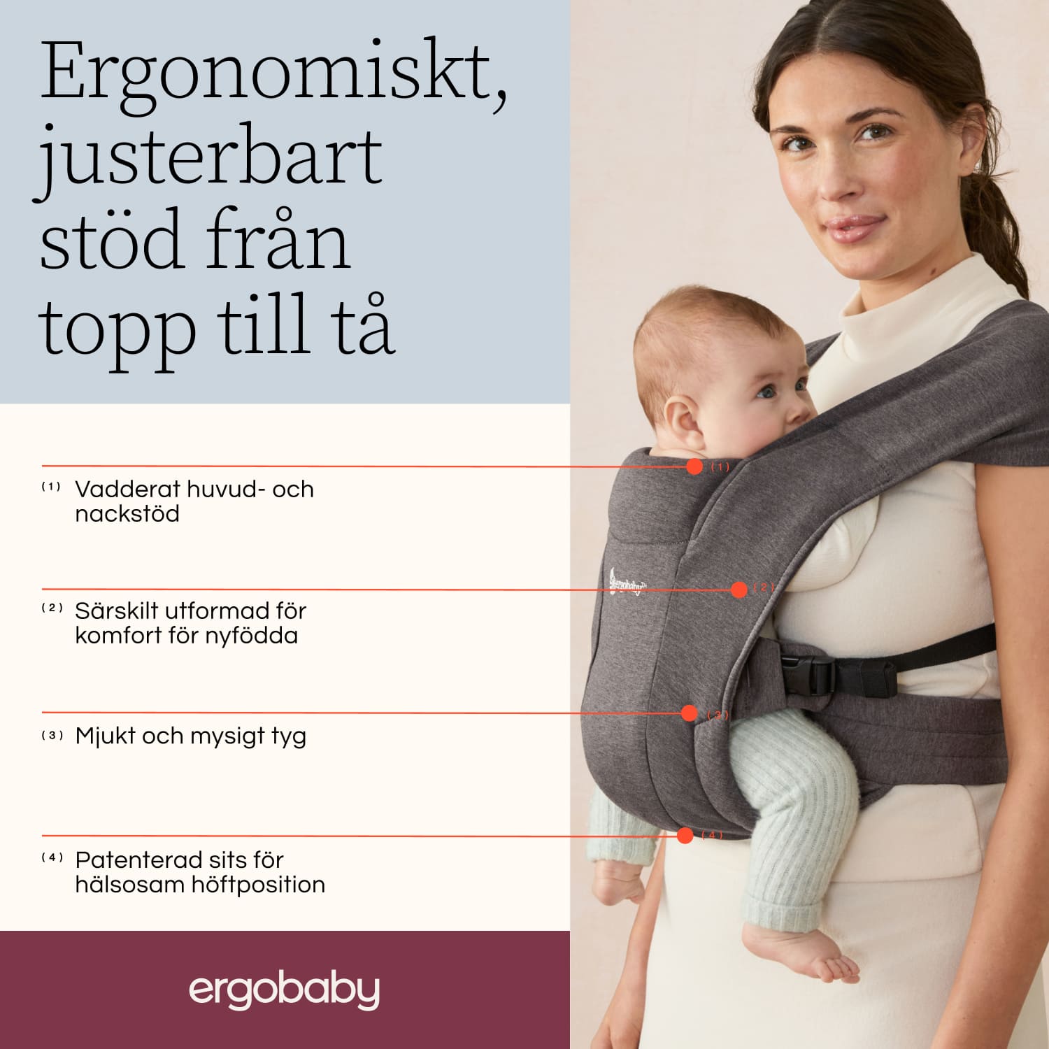Ergobaby Embrace Pure Black