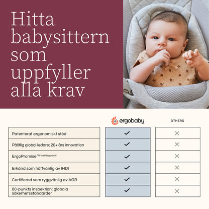 Ergobaby Evolve 3-i-1 babysitter, Rosa