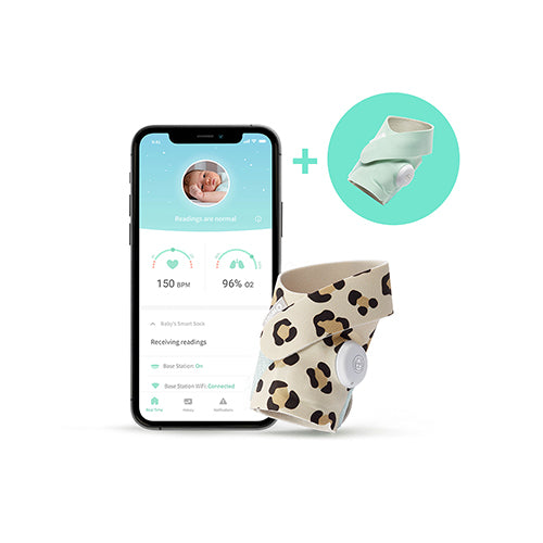 Owlet-Smart Sock Leopard Paket-reirei
