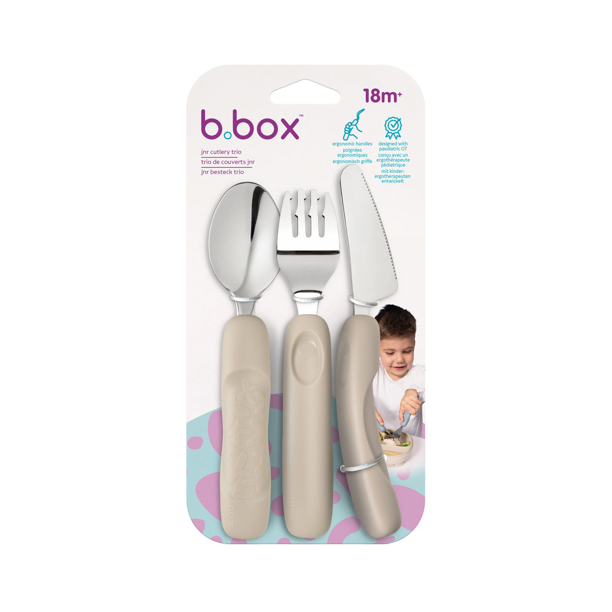 b.box Junior Bestick 3-pack, Latte
