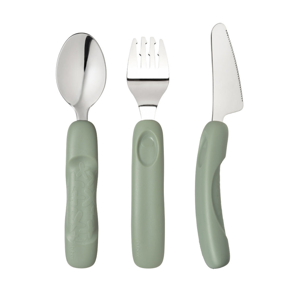 b.box Junior Bestick 3-pack, Grön