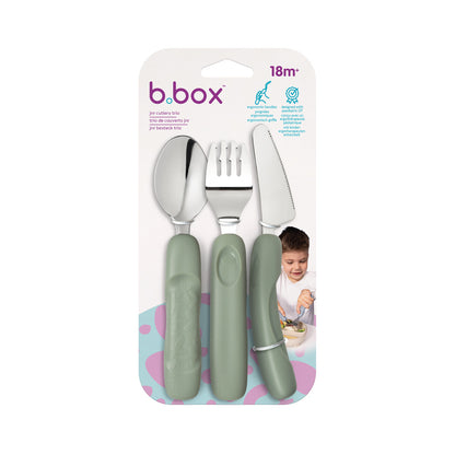 b.box Junior Bestick 3-pack, Grön