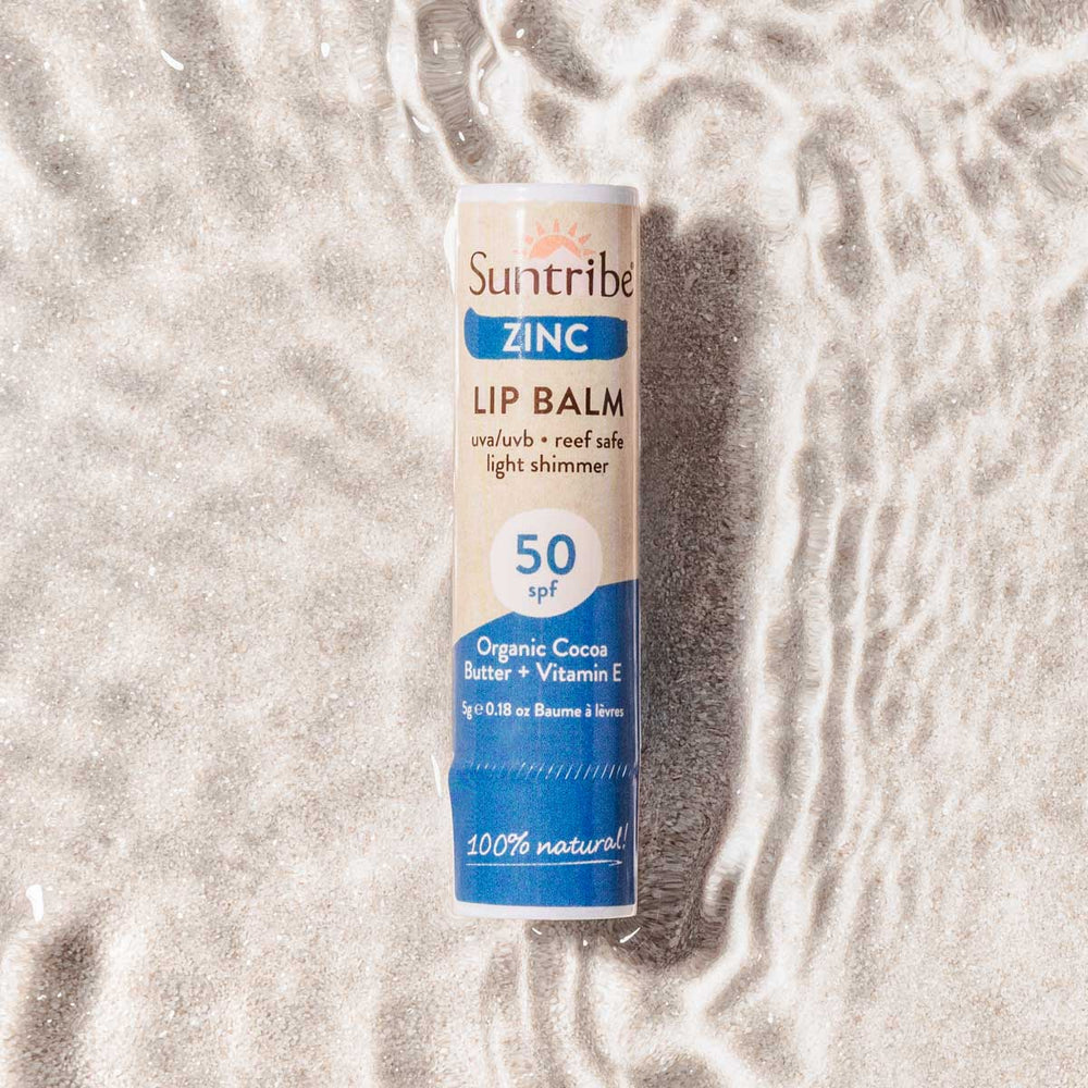 Suntribe Økologisk Mineralbaseret Læbepomade med Zink SPF50 (5g)