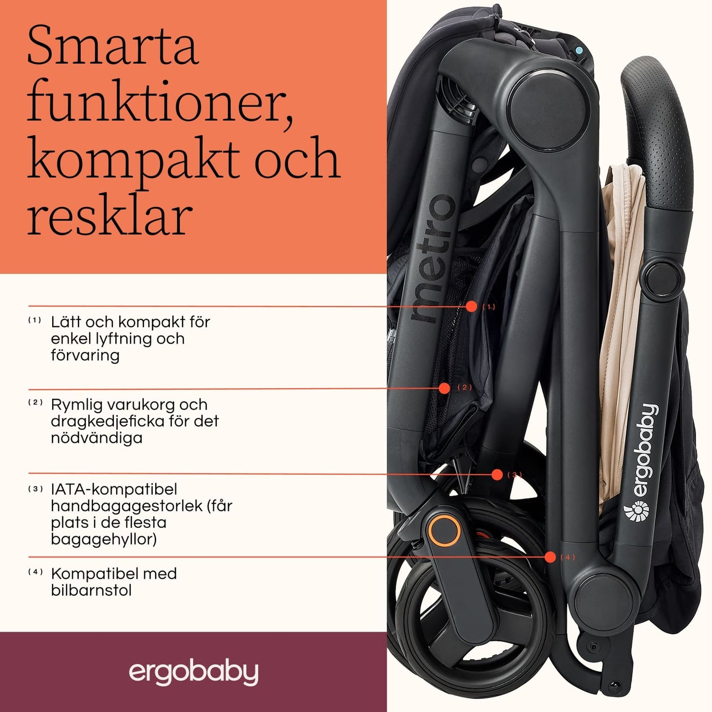 Ergobaby Metro 3, Olivgrön
