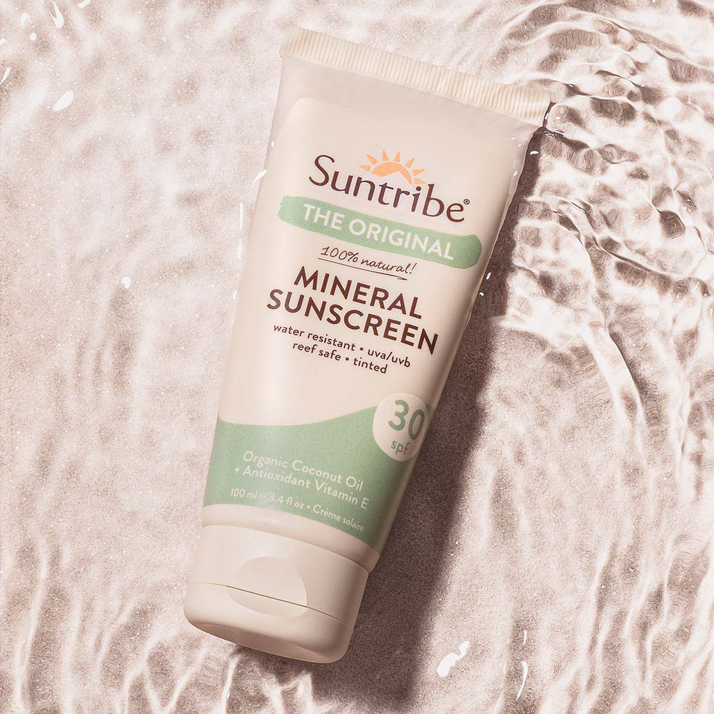 Suntribe Økologisk Mineralbaseret Solcreme SPF 30 Tonet (100 ml)