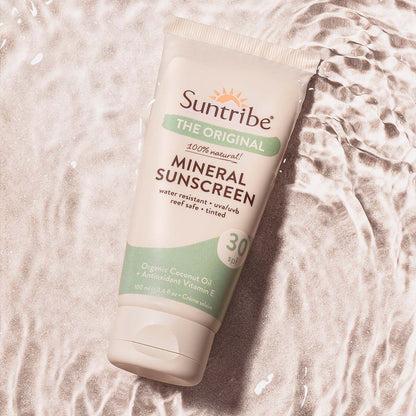 Suntribe Økologisk Mineralbasert Solkrem SPF 30 Tonet (100 ml)