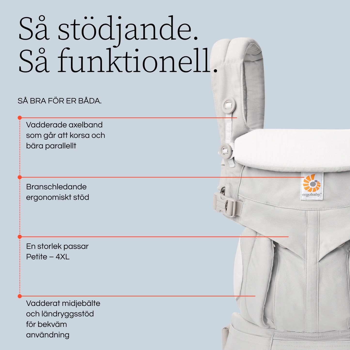 Ergobaby Omni Classic, Grå