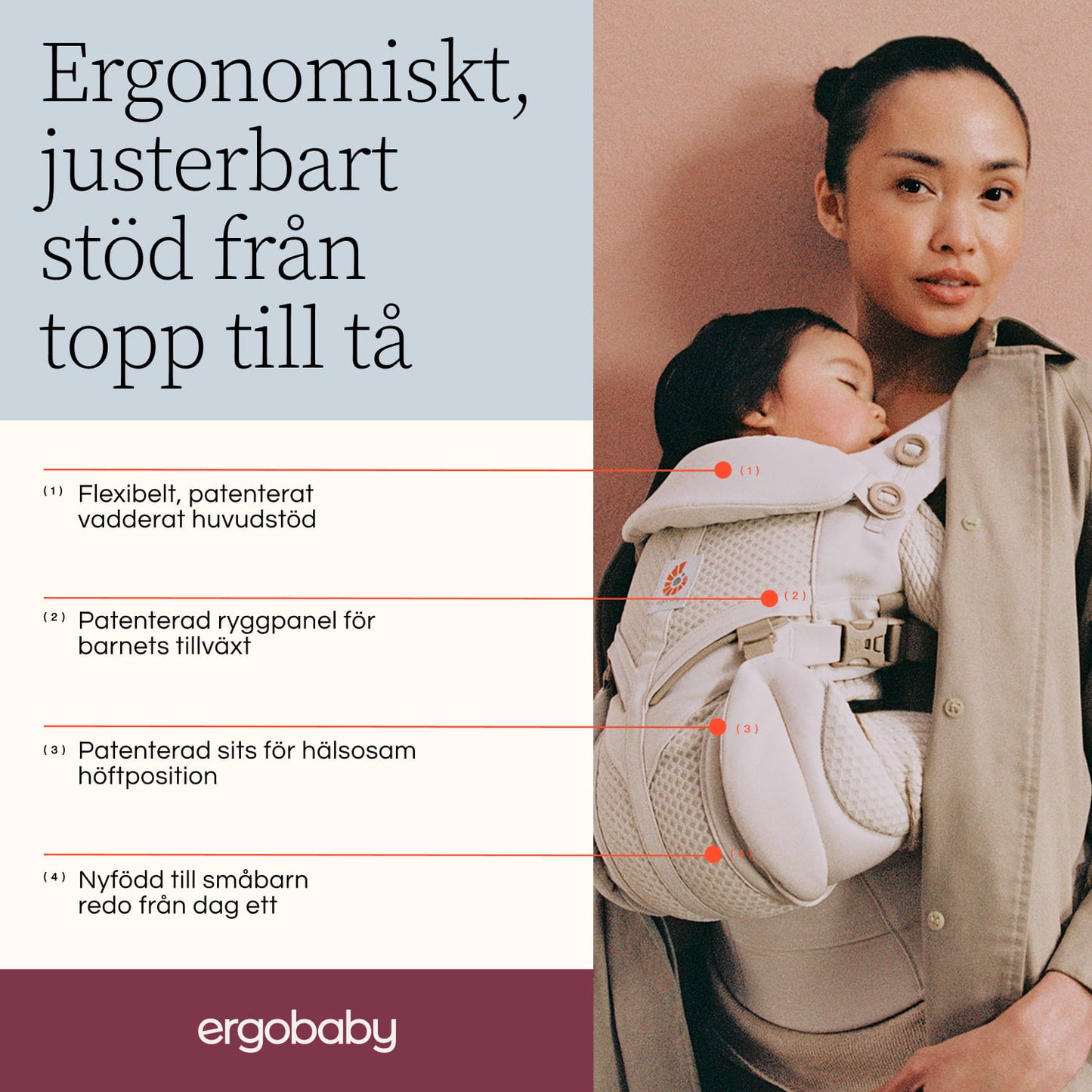 Ergobaby Omni Classic Mesh, Midnattsblå