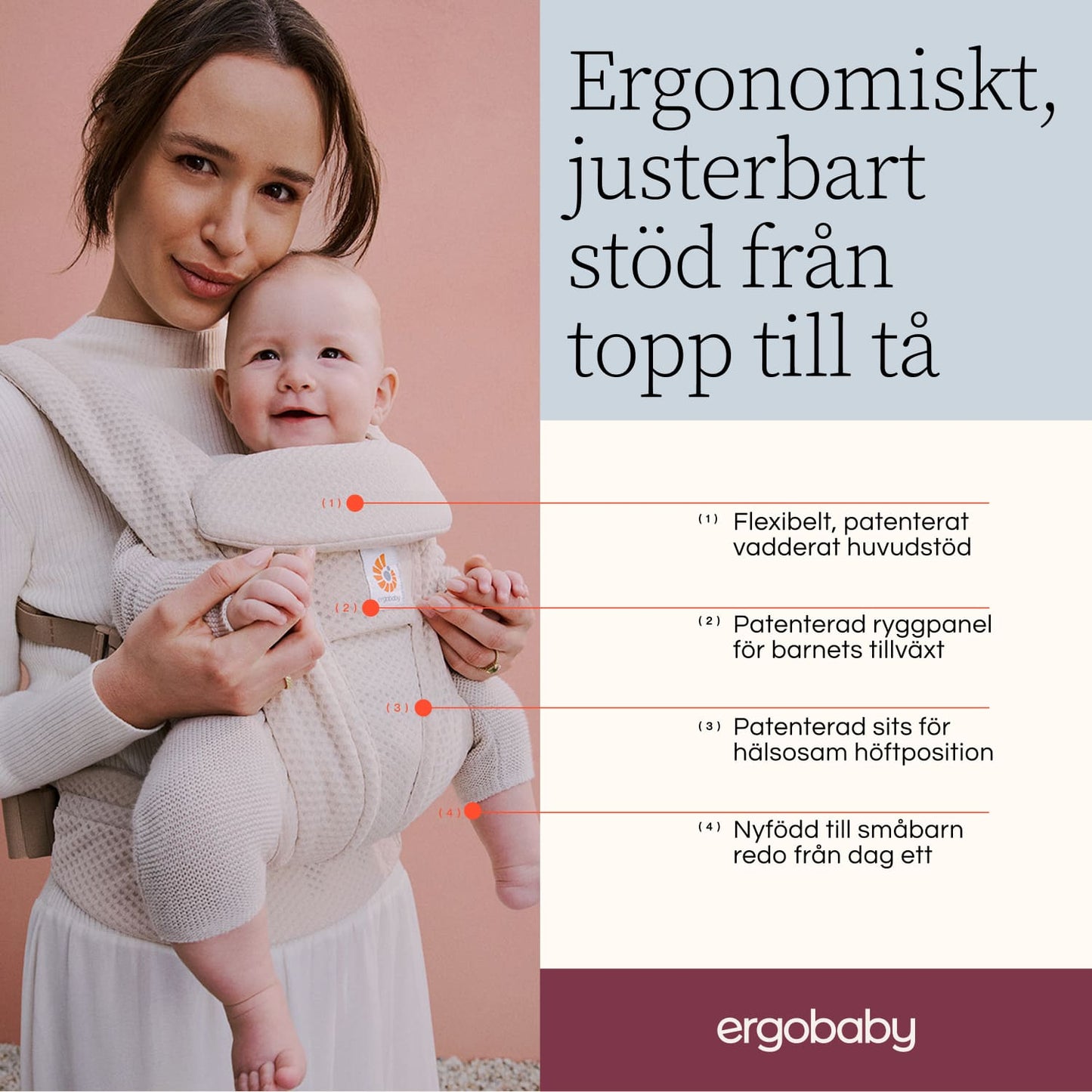 Ergobaby Omni Deluxe Mesh, Soft Olive